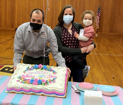 Beautiful Gender Reveal Cake